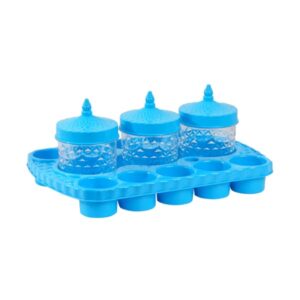 plastic jar set tray